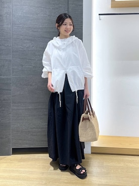 「BARNYARDSTORM（バンヤードストーム）のアイテム（ジャケット/アウター）」を使った、つぼみさん（レディース・155cm）の春コーディネート