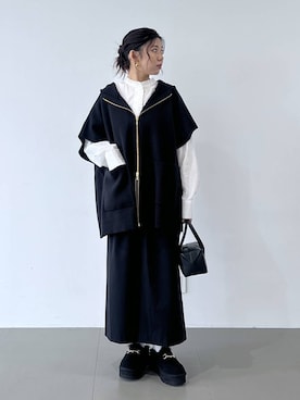 「アイテム（スリッポン）」を使った、つぼみさん（レディース・155cm・20代）の秋コーディネート