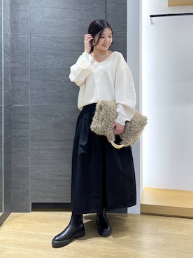 「アイテム（チョーカー）」を使った、つぼみさん（レディース・155cm・20代）の秋コーディネート