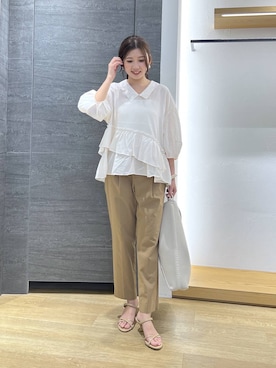 「BARNYARDSTORM（バンヤードストーム）のアイテム（トップス）」を使った、つぼみさん（レディース・155cm）の春コーディネート