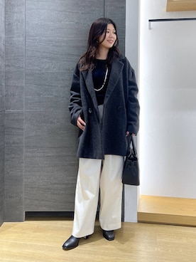 「BARNYARDSTORM」｜つぼみさん（レディース・155cm）の冬コーディネート