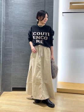 「アイテム（ブーツ）」を使った、つぼみさん（レディース・155cm・20代）の秋コーディネート