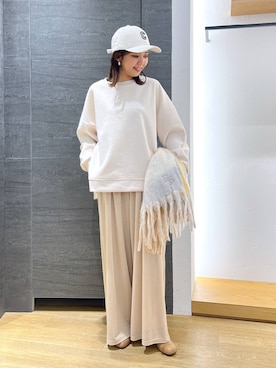 「アイテム（帽子）」を使った、つぼみさん（レディース・155cm・20代）の冬コーディネート