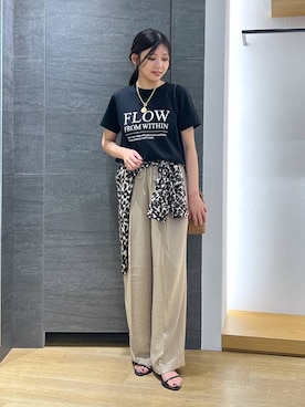 「BARNYARDSTORM（バンヤードストーム）のアイテム（スラックス）」を使った、つぼみさん（レディース・155cm）の夏コーディネート