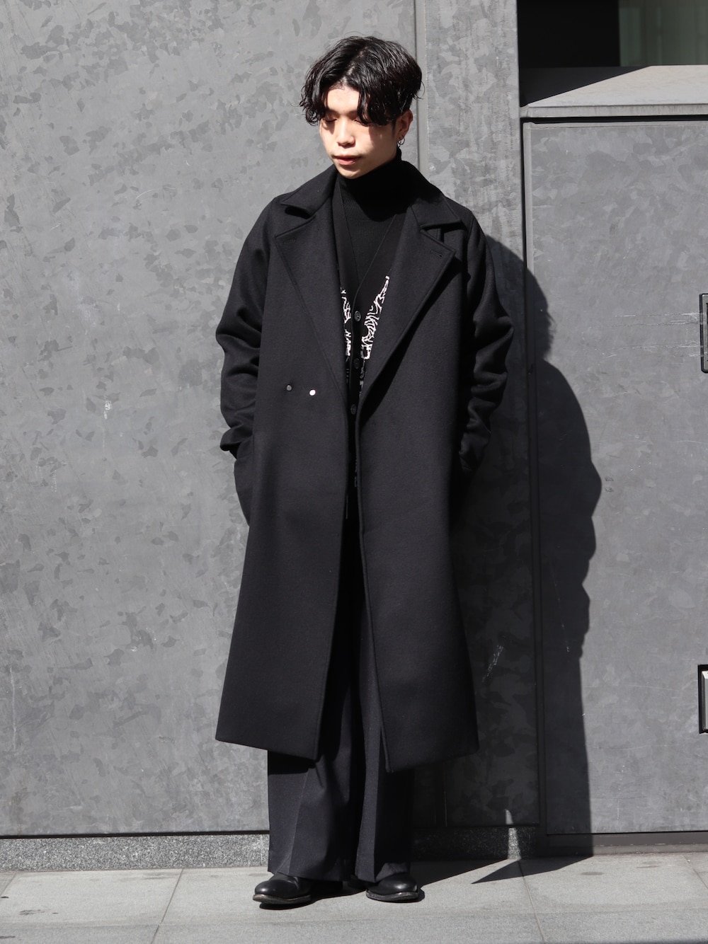 Lui's 黒 チェスターコート Lui's（ルイス）の「ハイクオリティ メルトンクラシック