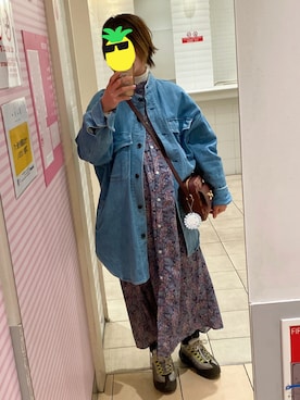 「YANUK（ヤヌーク）のアイテム（ジャケット/アウター）」を使った、しょーさん（レディース・153cm）の春コーディネート