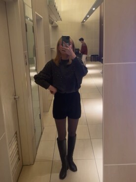 「ラメタイツ」｜Mikaさん（レディース・166cm）の春コーディネート