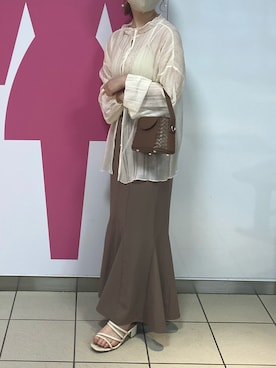 「LAURA DI MAGGIO（ローラディマッジオ）のアイテム」を使った、のぞみさん（レディース・158cm）の夏コーディネート