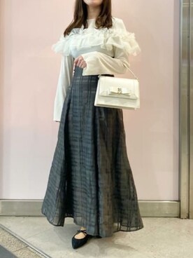 「SAMANTHAVEGA（サマンサベガ）のアイテム」を使った、SAMANTHAVEGAStaffさん（レディース・157cm）の秋コーディネート