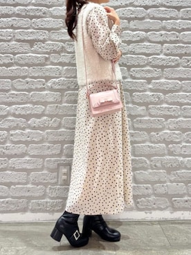 「SAMANTHAVEGA（サマンサベガ）のアイテム」を使った、SAMANTHAVEGAStaffさん（レディース・158cm）の秋コーディネート