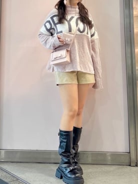 「SAMANTHAVEGA（サマンサベガ）のアイテム」を使った、SAMANTHAVEGAStaffさん（レディース・167cm）の秋コーディネート