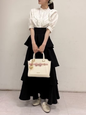 「アイテム（チャーム）」を使った、SAMANTHAVEGAStaffさん（レディース・158cm）の夏コーディネート
