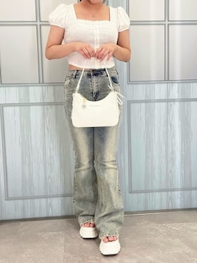「アイテム（チャーム）」を使った、SAMANTHAVEGAStaffさん（レディース・153cm）の秋コーディネート