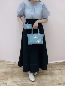 「アイテム（財布）」を使った、SAMANTHAVEGAStaffさん（レディース・153cm）の秋コーディネート