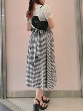 「ワンショルダーバッグ」｜SAMANTHAVEGAStaffさん（レディース・168cm）の夏コーディネート