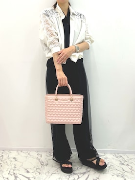 「ハートバッグ」｜SAMANTHAVEGAStaffさん（レディース・158cm）の夏コーディネート