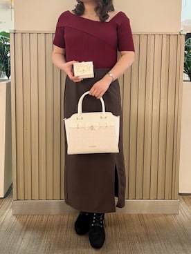 「SAMANTHAVEGA（サマンサベガ）のアイテム」を使った、SAMANTHAVEGAStaffさん（レディース・158cm）の秋コーディネート