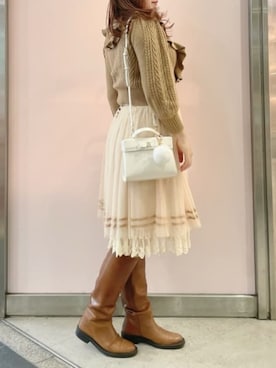 「SAMANTHAVEGA（サマンサベガ）のアイテム」を使った、SAMANTHAVEGAStaffさん（レディース・163cm）の秋コーディネート