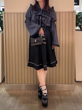 「SAMANTHAVEGA（サマンサベガ）のアイテム」を使った、SAMANTHAVEGAStaffさん（レディース・151cm）の秋コーディネート