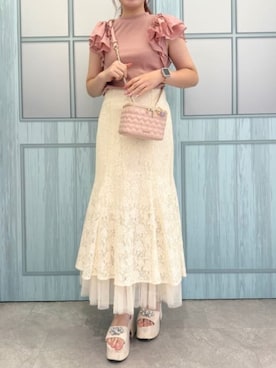 「ハートバッグ」｜SAMANTHAVEGAStaffさん（レディース・160cm）の夏コーディネート