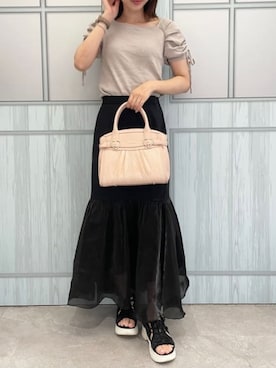 「ハートバッグ」｜SAMANTHAVEGAStaffさん（レディース・160cm）の夏コーディネート