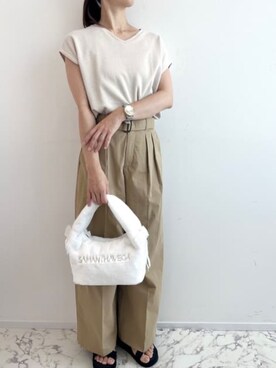 「ワンショルダーバッグ」｜SAMANTHAVEGAStaffさん（レディース・158cm）の秋コーディネート