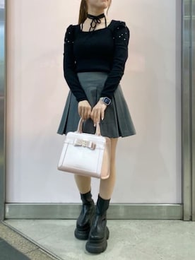 「SAMANTHAVEGA（サマンサベガ）のアイテム」を使った、SAMANTHAVEGAStaffさん（レディース・157cm）の秋コーディネート