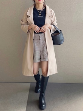 「RUUX（ルーフ）のアイテム」を使った、𝚜𝚊𝚢𝚊さん（レディース・152cm）の秋コーディネート