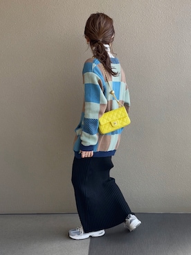 「サニーレーベル」｜「アイテム（ステンカラーコート）」を使った、𝚜𝚊𝚢𝚊さん（レディース・152cm）の冬コーディネート