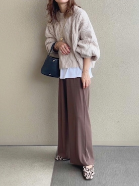 「秋のカフェオレコーデ」｜「アイテム（その他）」を使った、𝚜𝚊𝚢𝚊さん（レディース・152cm）の秋コーディネート