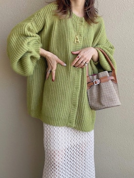「ボリュームニット」｜「アイテム（その他）」を使った、𝚜𝚊𝚢𝚊さん（レディース・152cm）の秋コーディネート