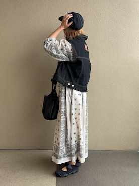 「feepur by saya（フェピュールバイサヤ）のアイテム」を使った、𝚜𝚊𝚢𝚊さん（レディース・152cm）の春コーディネート