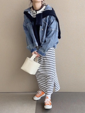 「DHOLIC STYLE（ディーホリックスタイル）のアイテム（ジャケット/アウター）」を使った、𝚜𝚊𝚢𝚊さん（レディース・152cm）の冬コーディネート