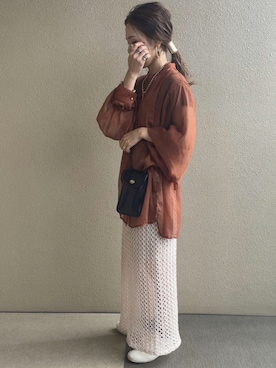 「秋のカフェオレコーデ」｜「アイテム（その他）」を使った、𝚜𝚊𝚢𝚊さん（レディース・152cm）の秋コーディネート