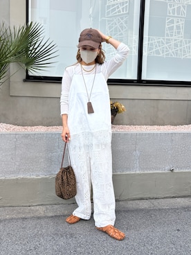 「KBF（ケイビーエフ）のアイテム（シューズ）」を使った、𝚜𝚊𝚢𝚊さん（レディース・152cm）の春コーディネート