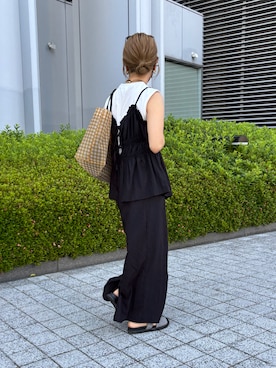 「アイテム（セットアップ）」を使った、𝚜𝚊𝚢𝚊さん（レディース・153cm）の夏コーディネート