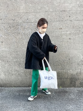 「apres jour mignon（アプレジュールミニョン）のアイテム（ブルゾン）」を使った、𝚜𝚊𝚢𝚊さん（レディース・152cm）の冬コーディネート