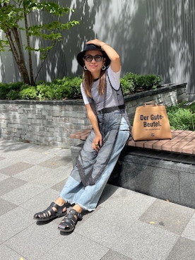 「owndaily（オンデイリー）のアイテム」を使った、𝚜𝚊𝚢𝚊さん（レディース・152cm）の夏コーディネート