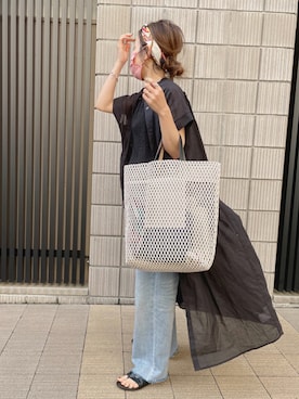 「ボイルワンピース」｜𝚜𝚊𝚢𝚊さん（レディース・152cm）の夏コーディネート