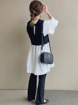 「ミニショルダー」｜「アイテム（その他）」を使った、𝚜𝚊𝚢𝚊さん（レディース・152cm）の秋コーディネート