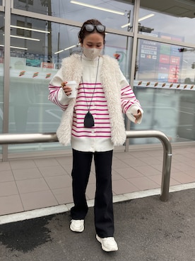 「w closet」｜𝚜𝚊𝚢𝚊さん（レディース・152cm）の冬コーディネート