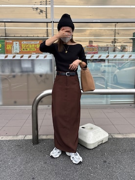 「NEW BALANCE（ニューバランス）のアイテム（シューズ）」を使った、𝚜𝚊𝚢𝚊さん（レディース・153cm）の秋コーディネート