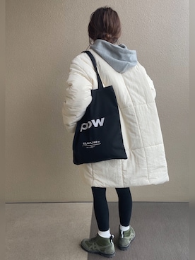 「NEUNA（ヌナ）のアイテム（ダウンジャケット/コート）」を使った、𝚜𝚊𝚢𝚊さん（レディース・152cm）の秋コーディネート