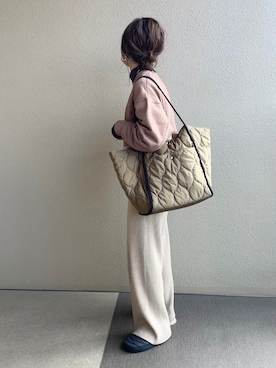 「ショート丈トップス」｜「アイテム（スリッポン）」を使った、𝚜𝚊𝚢𝚊さん（レディース・152cm）の冬コーディネート