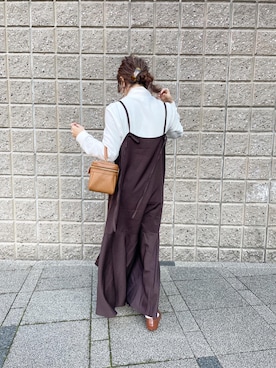 「NEUNA（ヌナ）のアイテム（ダウンジャケット/コート）」を使った、𝚜𝚊𝚢𝚊さん（レディース・152cm）の冬コーディネート