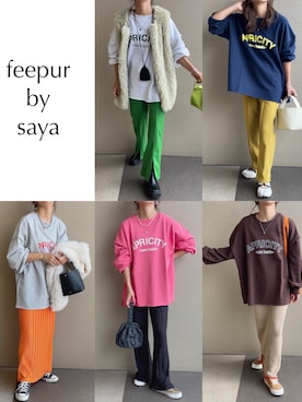「feepur」｜𝚜𝚊𝚢𝚊さん（レディース・152cm）の夏コーディネート