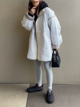 「179/WG（イチナナキュウダブルジー）のアイテム（その他アウター）」を使った、𝚜𝚊𝚢𝚊さん（レディース・152cm）の秋コーディネート