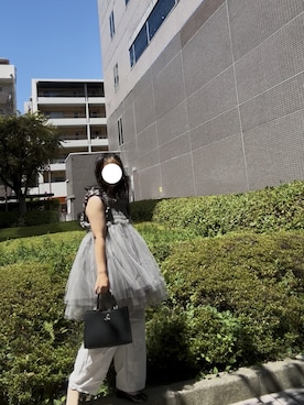 「ORiental TRaffic（オリエンタルトラフィック）のアイテム（バレエシューズ）」を使った、のんたんさん（レディース・160cm）の夏コーディネート