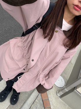 「アイテム（ミリタリージャケット）」を使った、krh810さん（レディース・154cm）の秋コーディネート