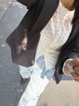 「KBF（ケイビーエフ）のアイテム（パンツ）」を使った、krh810さん（レディース・154cm）の春コーディネート